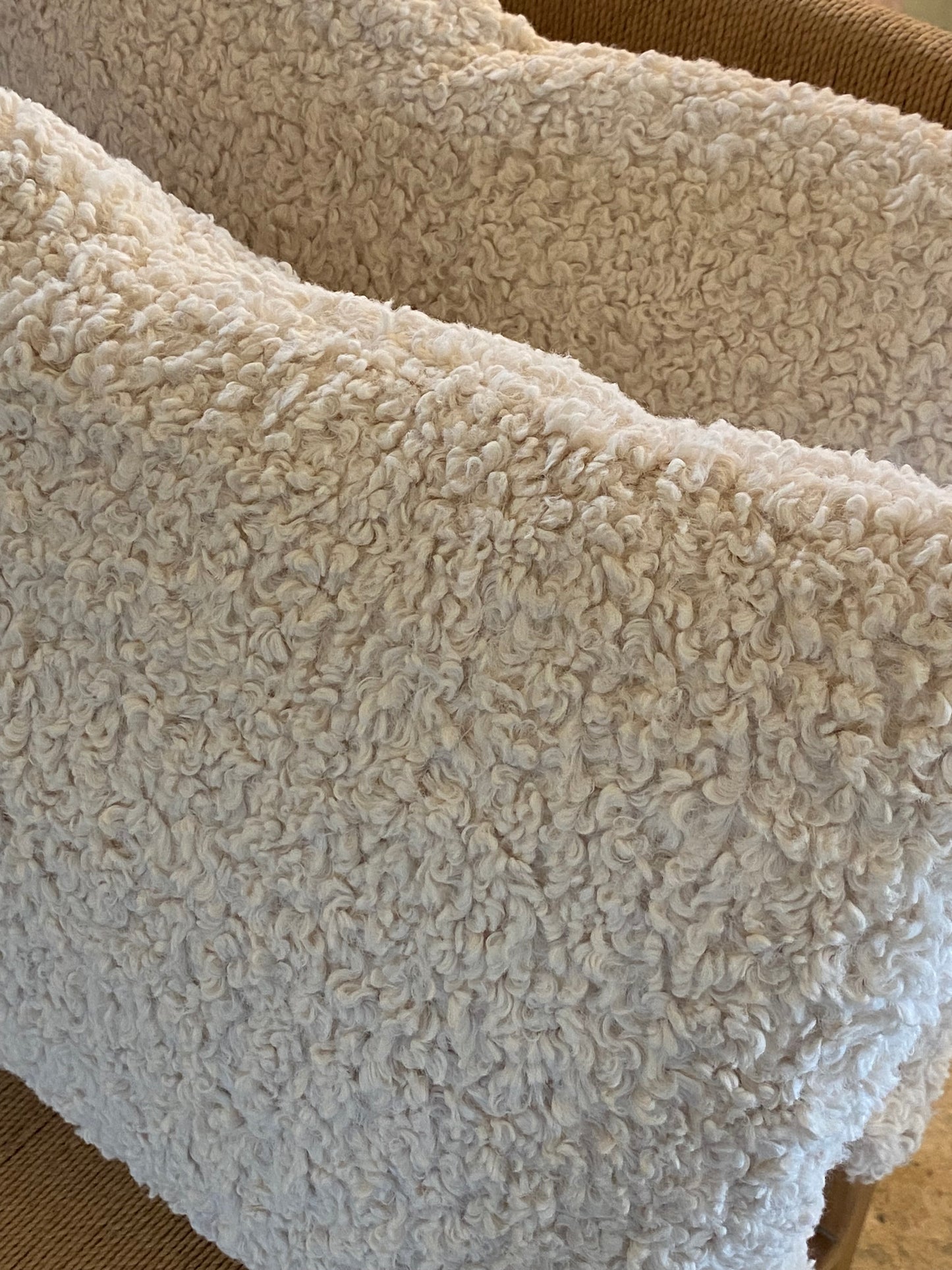 Coussin bouclettes