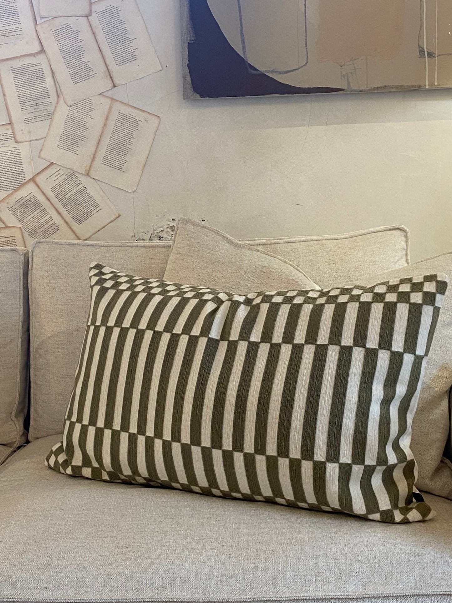 Coussin brodé
