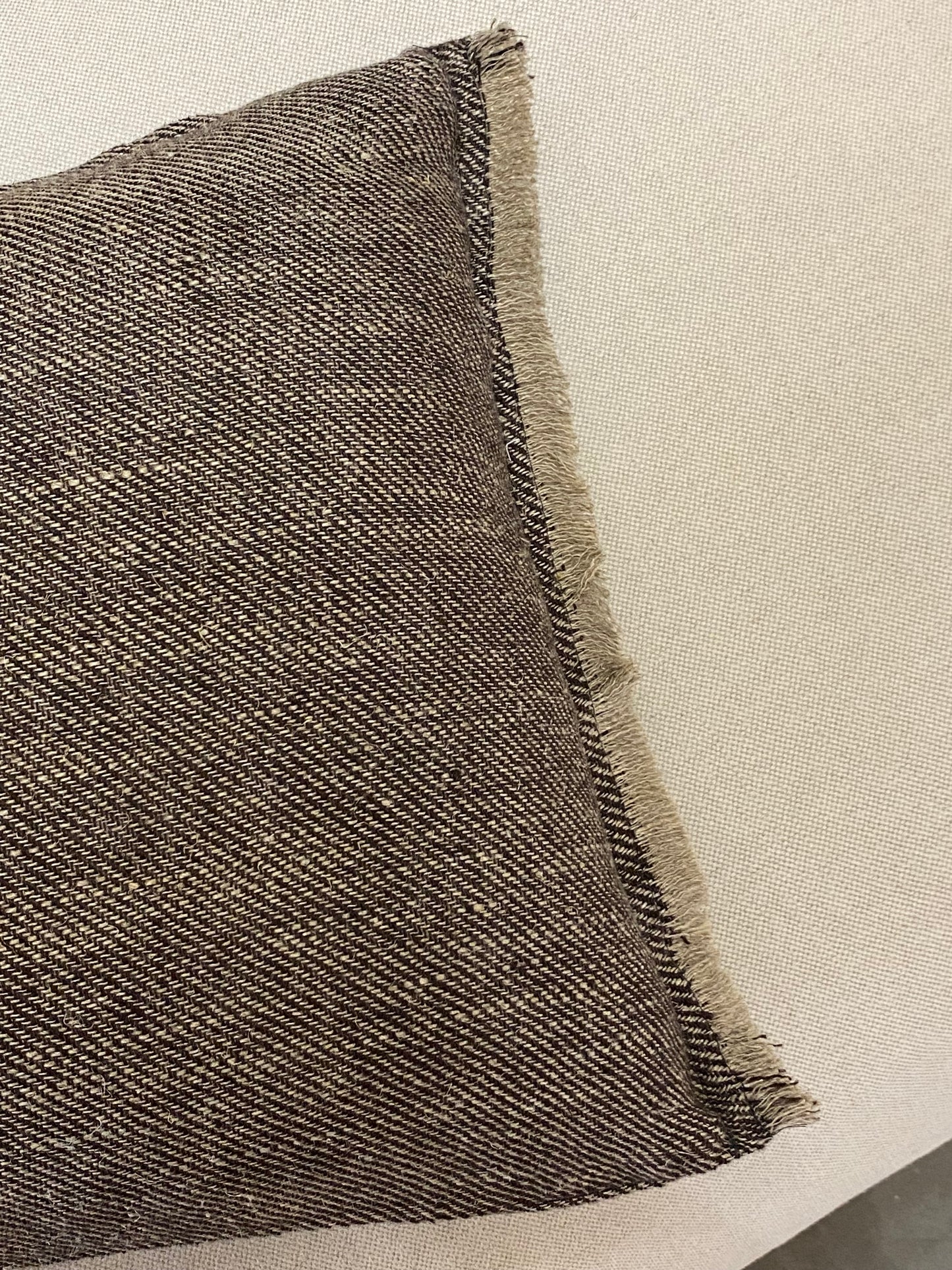 Coussin en Lin lavé tissé