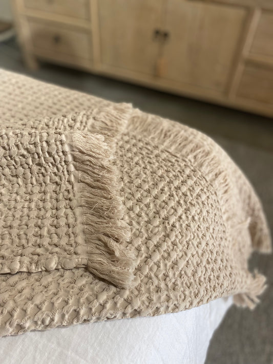 Plaid en nid d'abeille