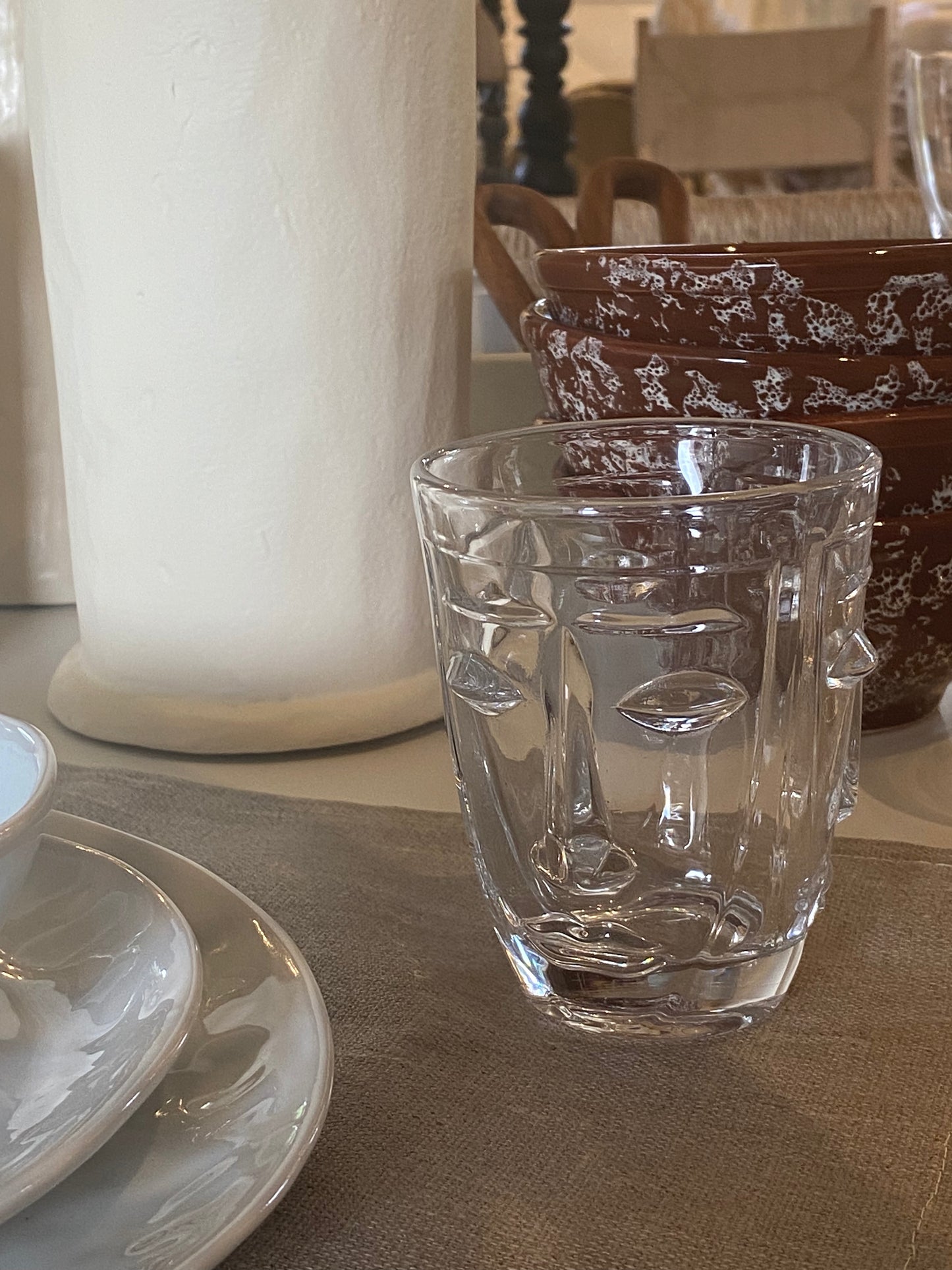 Lot de 4 verres visage