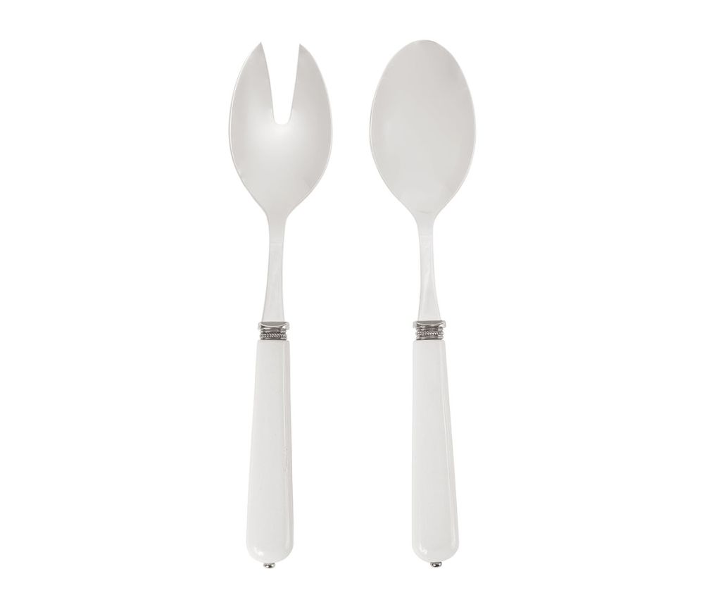 Couverts à salade blanc