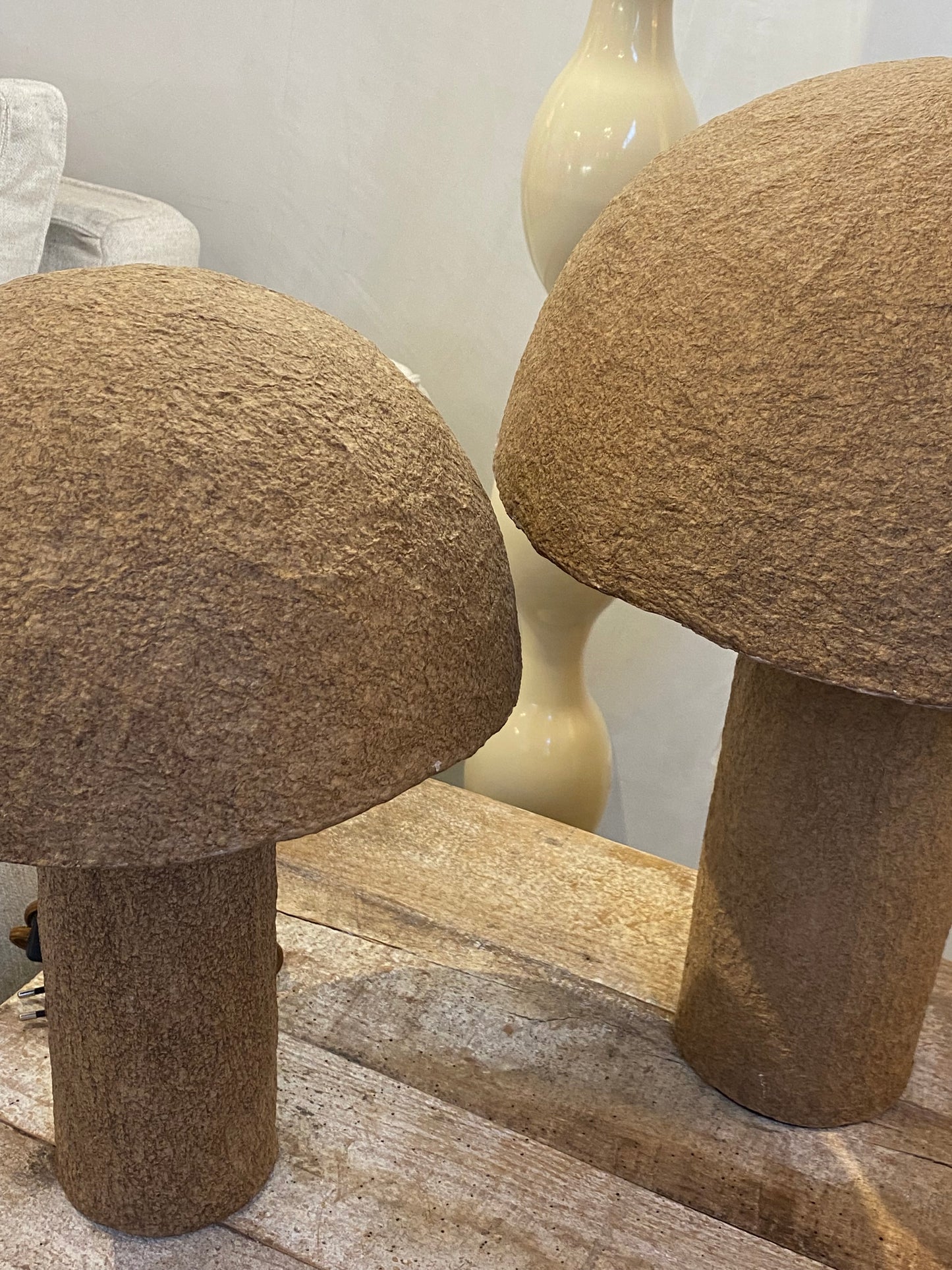 Lampe papier mâché grande