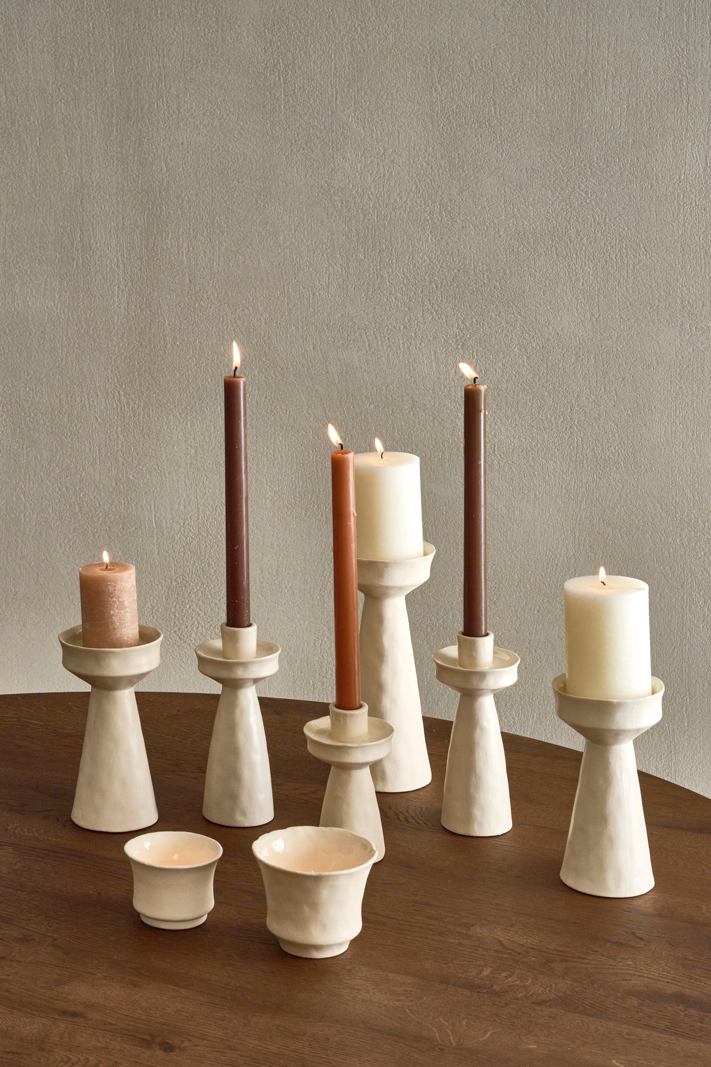 Bougeoirs porcelaine