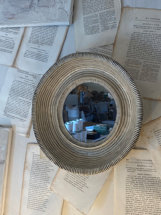 Miroir en papier mâché