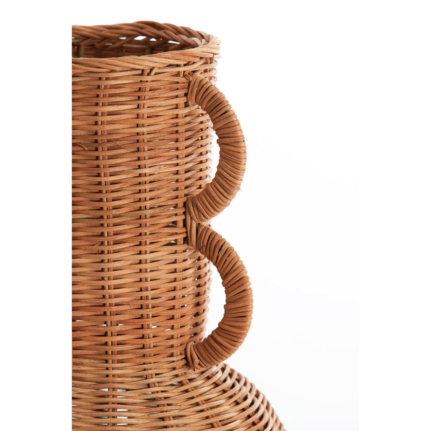 Vase décoratif rotin