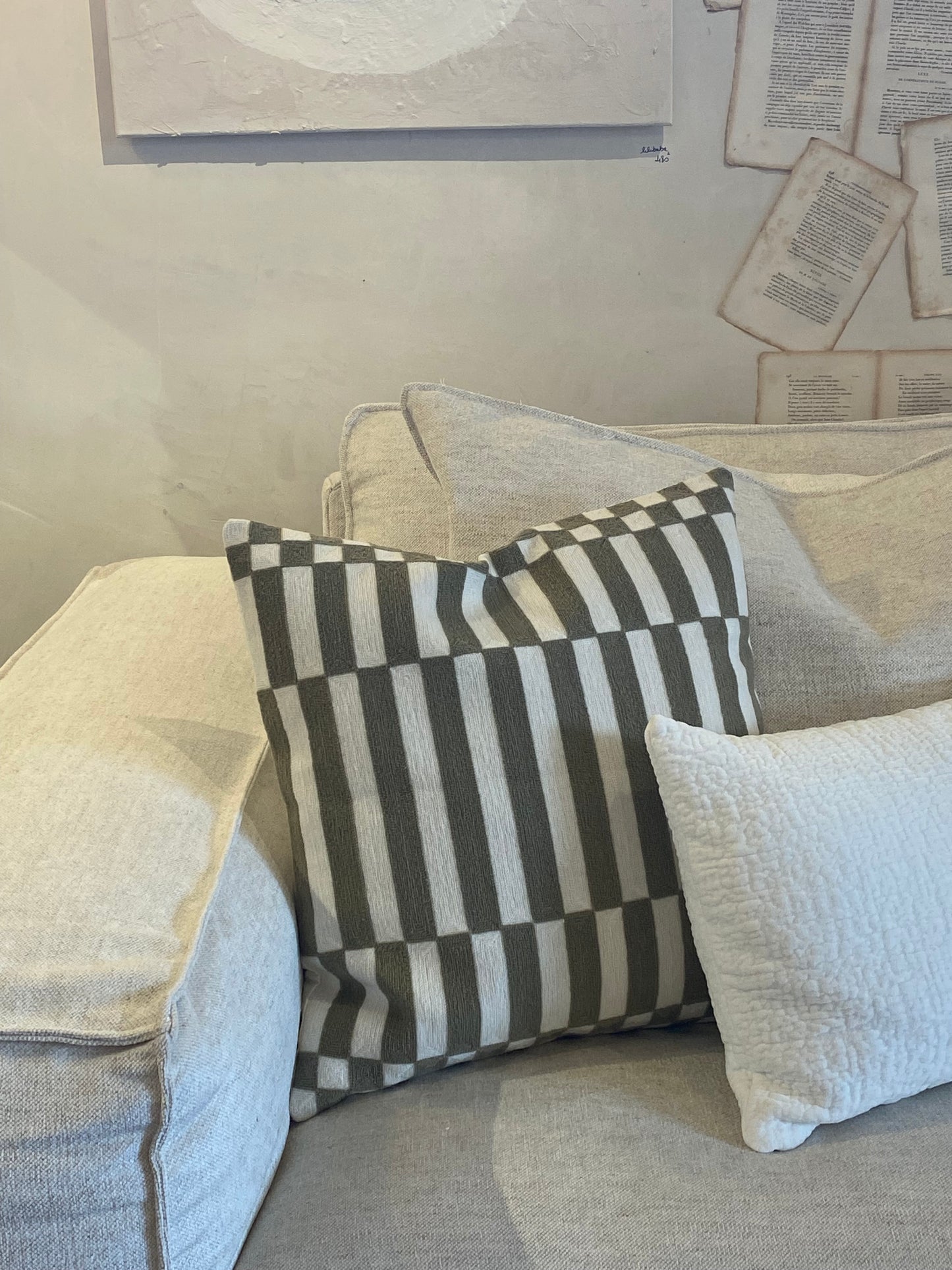 Coussin brodé