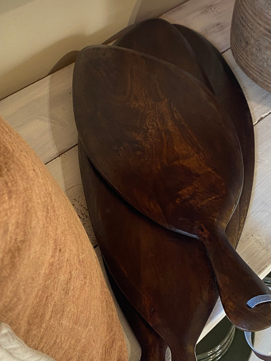 Planche en bois ovale grande