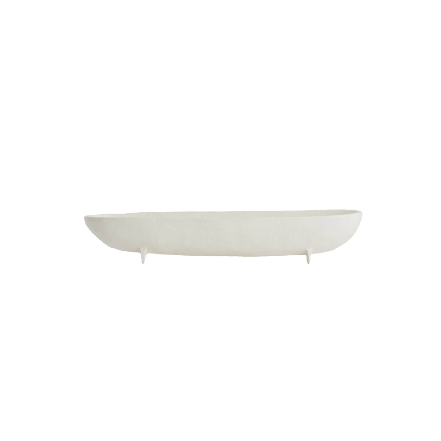 Plat sur pied blanc