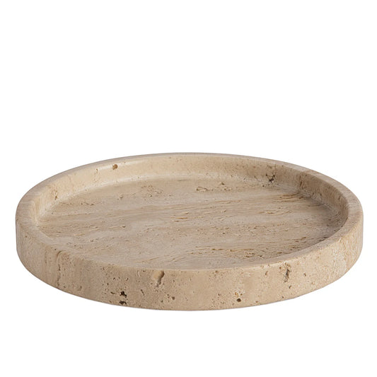 Plat en travertin