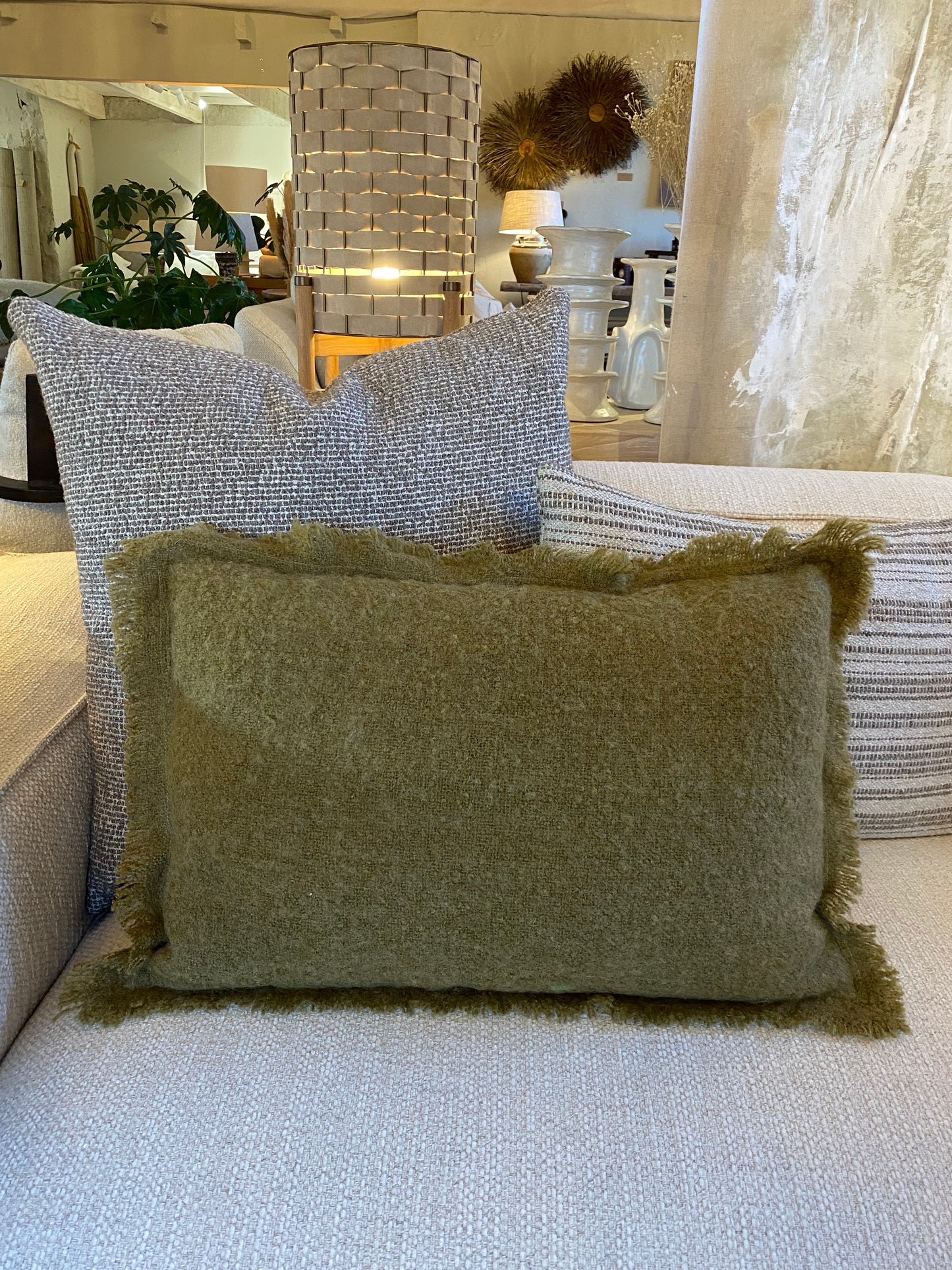 Coussin en laine