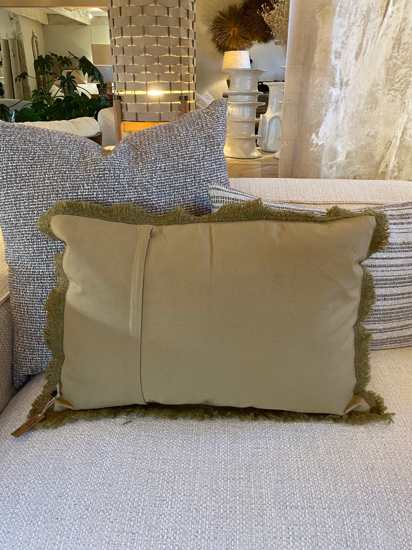 Coussin en laine