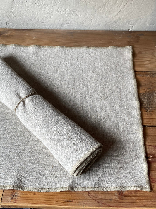 Set et serviette de table naturel