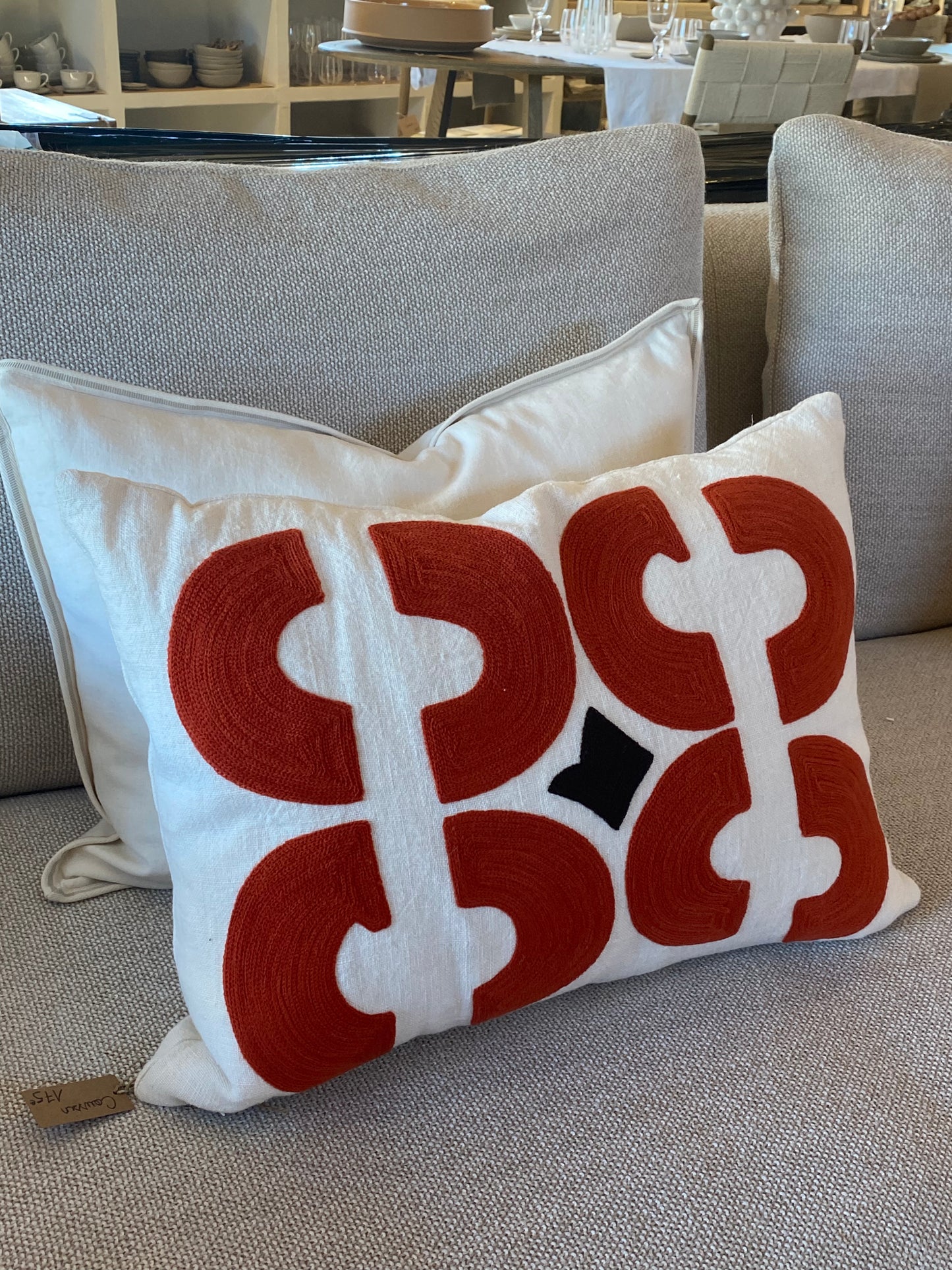 Coussin Bahia corail