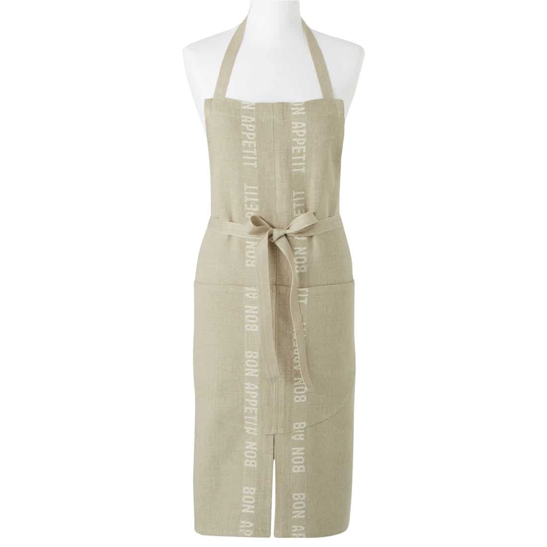 Tablier BON APPETIT beige