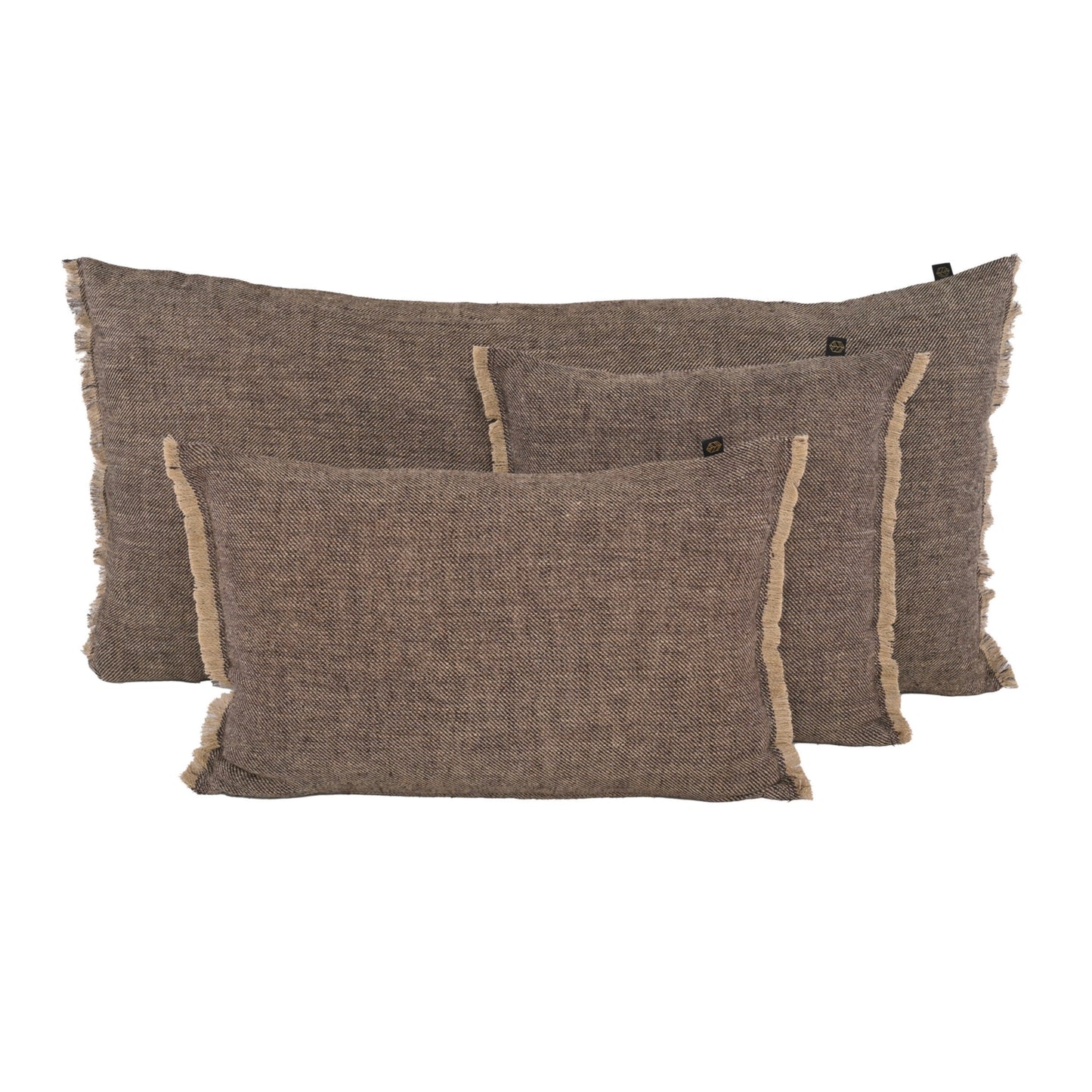 Coussin en Lin lavé tissé