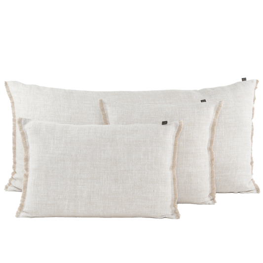 Coussin en Lin lavé tissé
